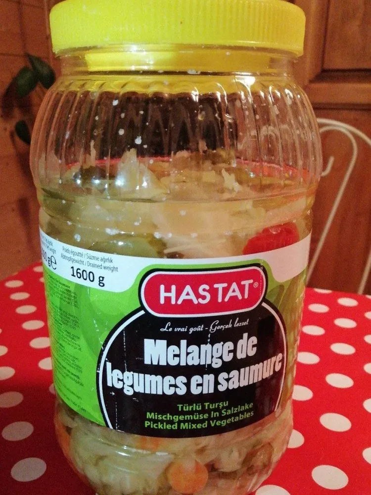 Mélange de légumes en saumure