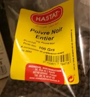 Poivre noir entier