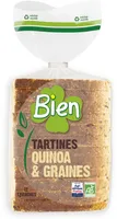 Pain tartines bio* cereales 450g