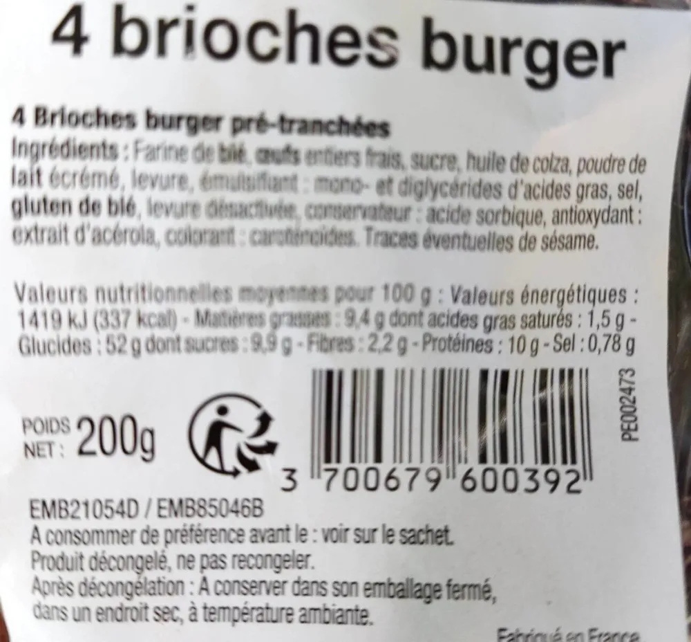 4 brioches burger