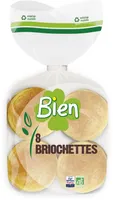Briochette bio* nature x8 280g
