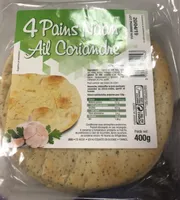 Pains naan ail et coriandre