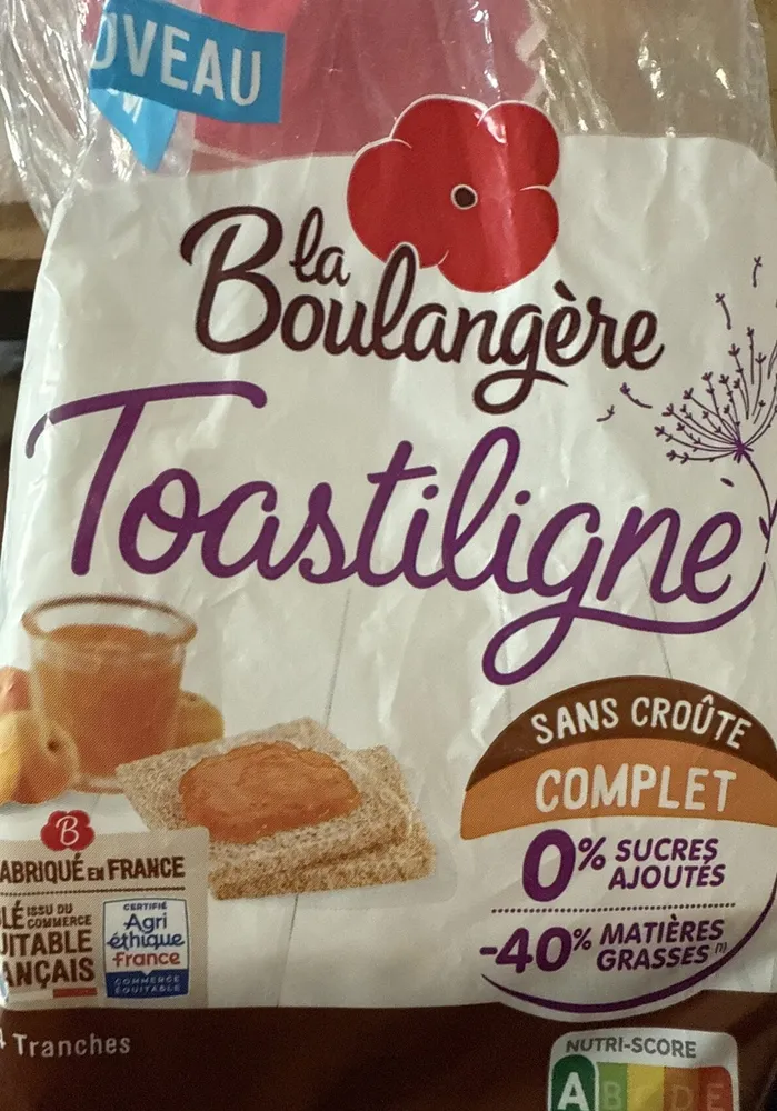 Pain de mie sans croûte Toastiligne complet 330g