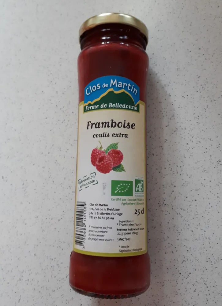 Framboise coulis extra