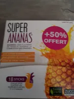 Super Ananas Au Guarana Et Extrait D'ananas, 18 Sticks Minceur Perte De Poids