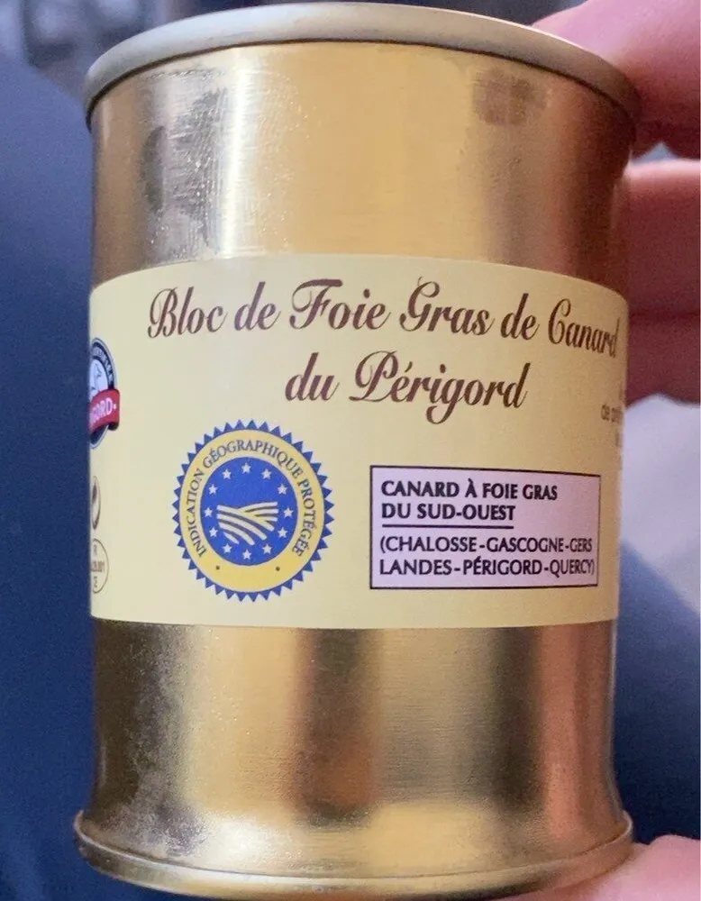 Bloc de fois gras de canard du perigord