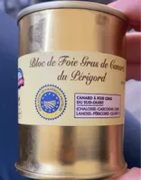 Bloc de fois gras de canard du perigord