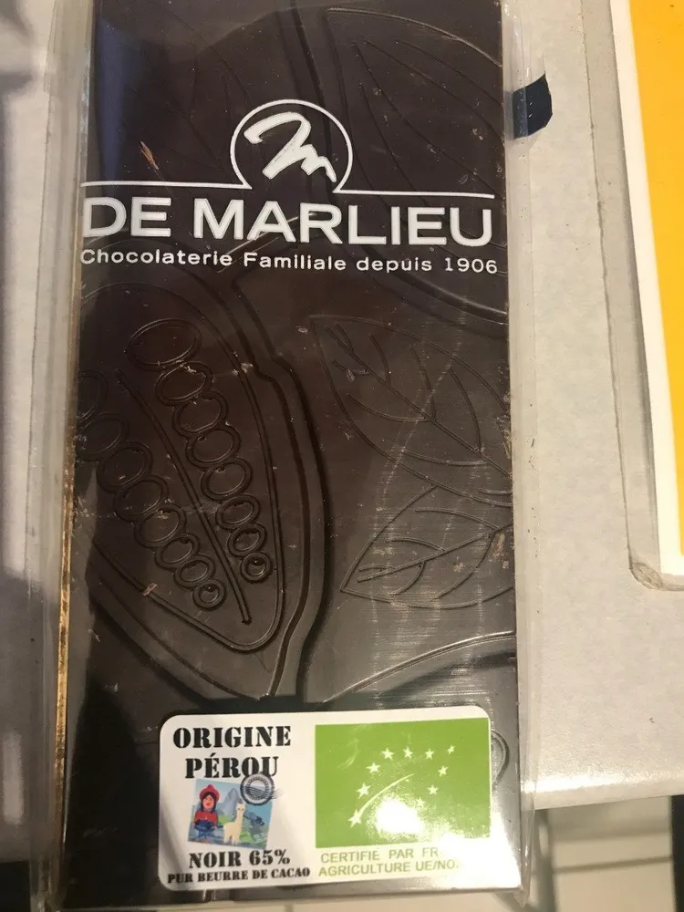 C80 chocolat noir bio du perou