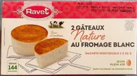 2 gâteaux au fromage blanc