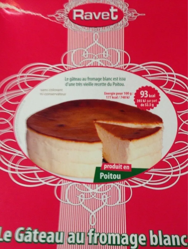 Le gateau au fromage blanc