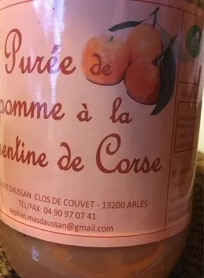 Puree de pomme a la clementine de Corse