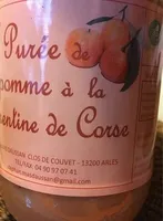 Puree de pomme a la clementine de Corse