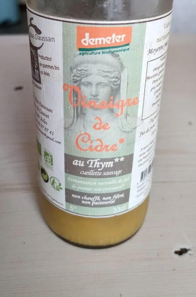 Vinaigre de cidre au Thym