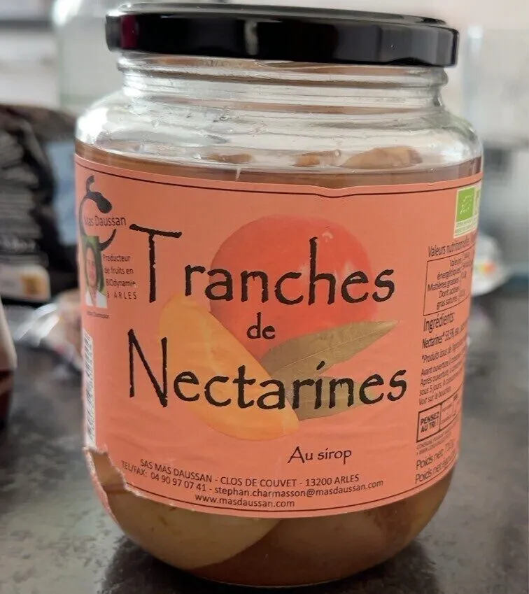 Tranches de Nectarine