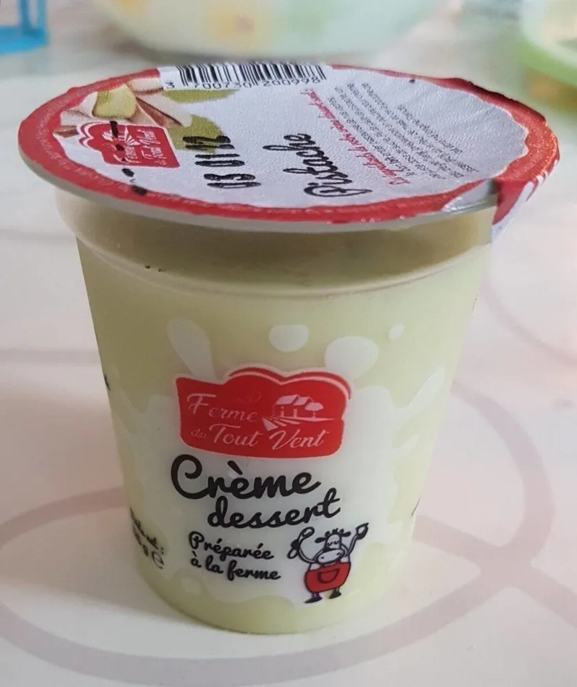 Crème dessert Pistache