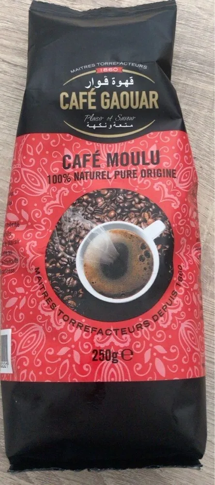 Café Moulu 100% Naturel Pure Origine