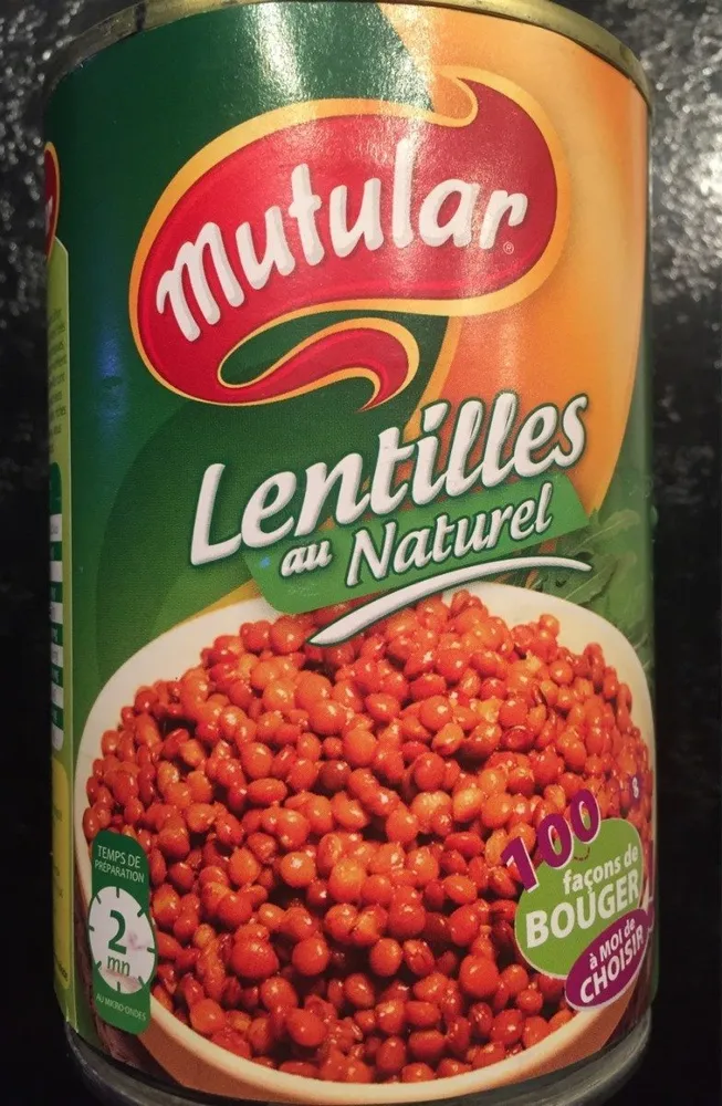 Lentilles au naturel