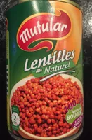 Lentilles au naturel
