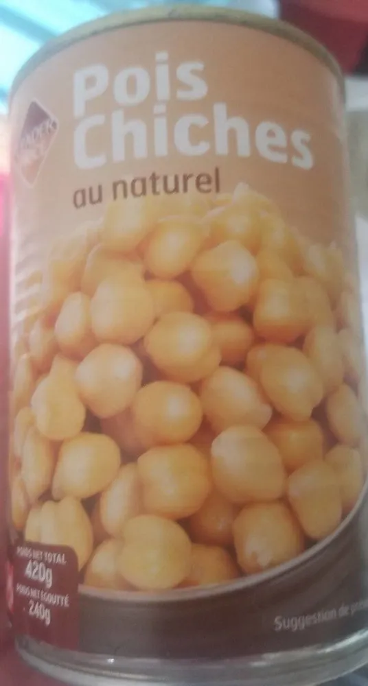 Pois chiches au naturel