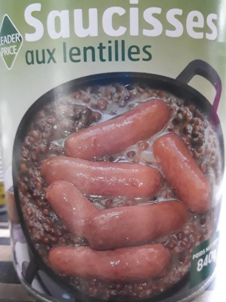 saucisses aux lentilles