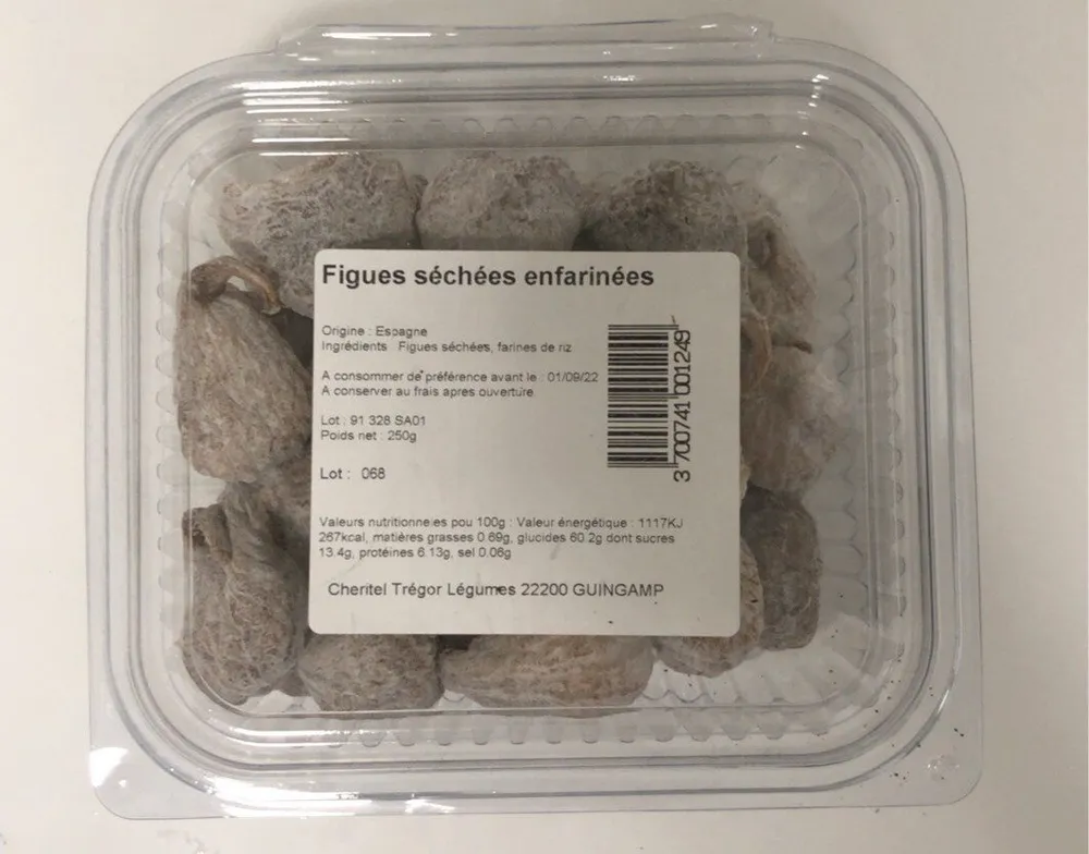 Figues séchées enfarinés
