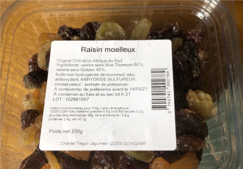 Raisin moelleux