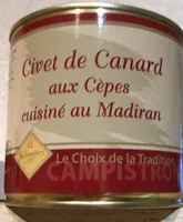 Civet de canard aux cépes
