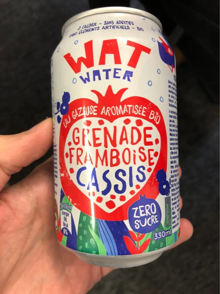 Wat water grenade framboise cassis