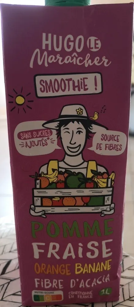 Hugo le Maraîcher - Smoothie Pomme Fraise Orange Banane