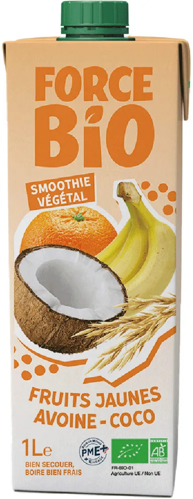 Force Bio Vegetal Smoothie Yellow Fruits Oat-Coconut