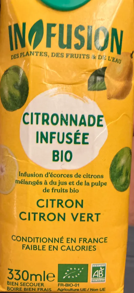 Citronnade infusée bio