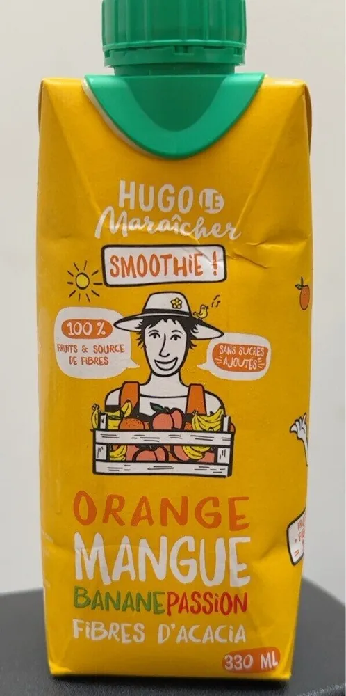 Smoothie orange mangue banane passion