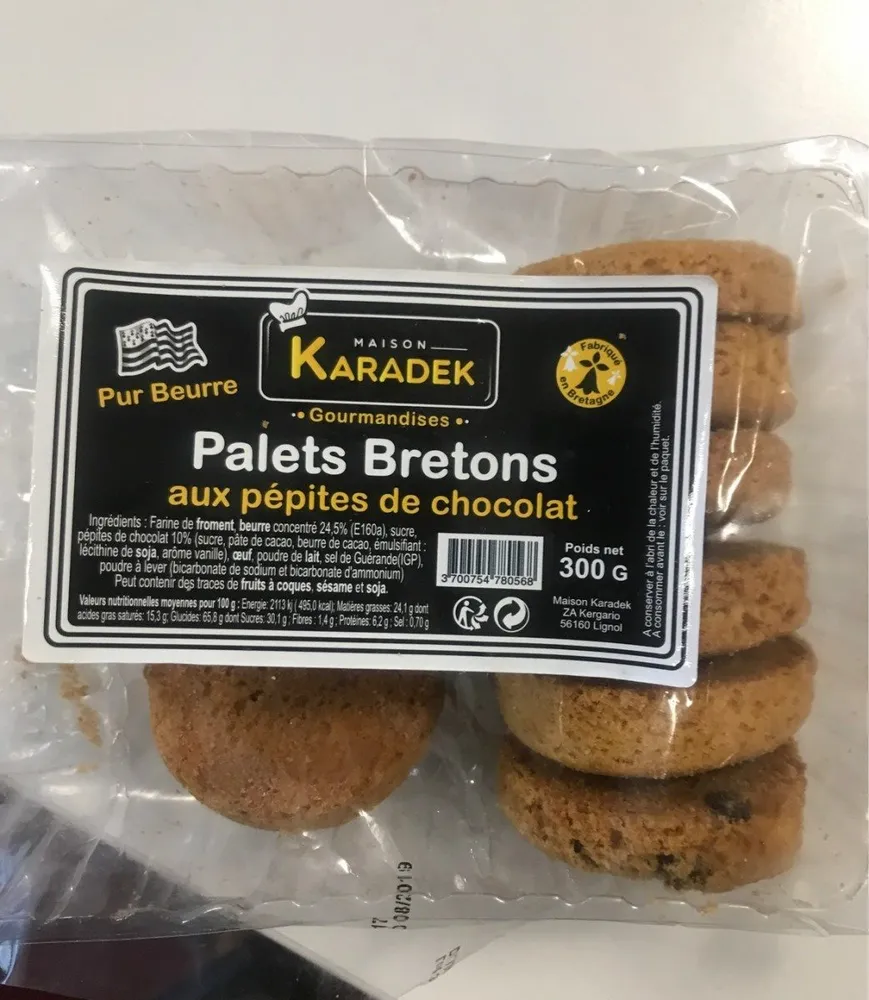 Palets bretons aux pépites de chocolat
