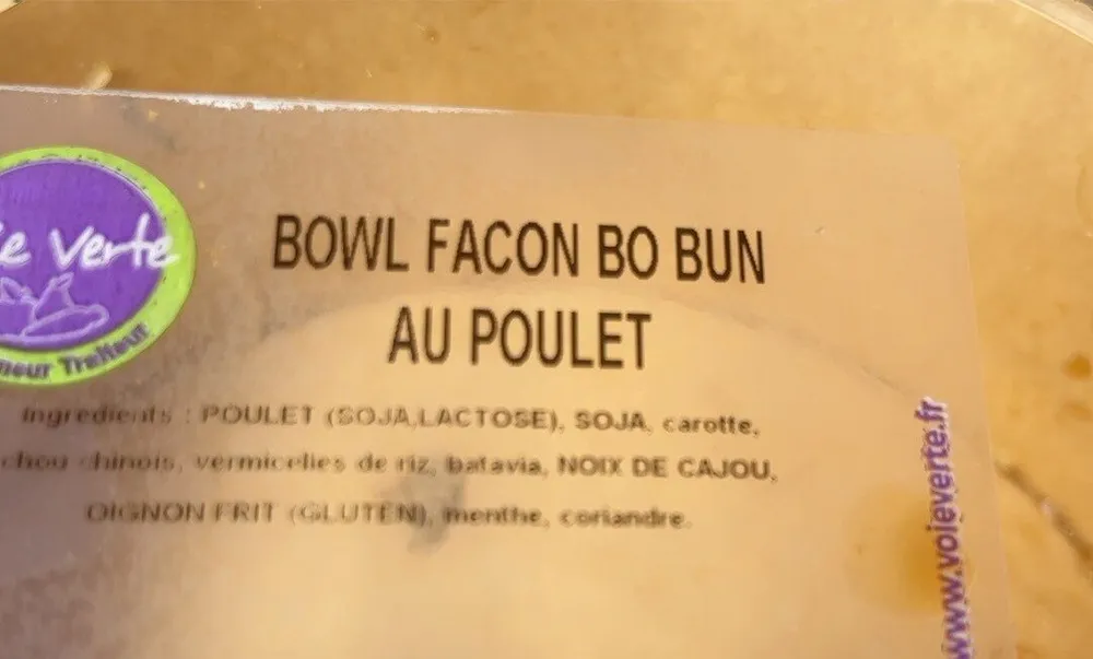 BOWL GACON BO BUN AU POULET