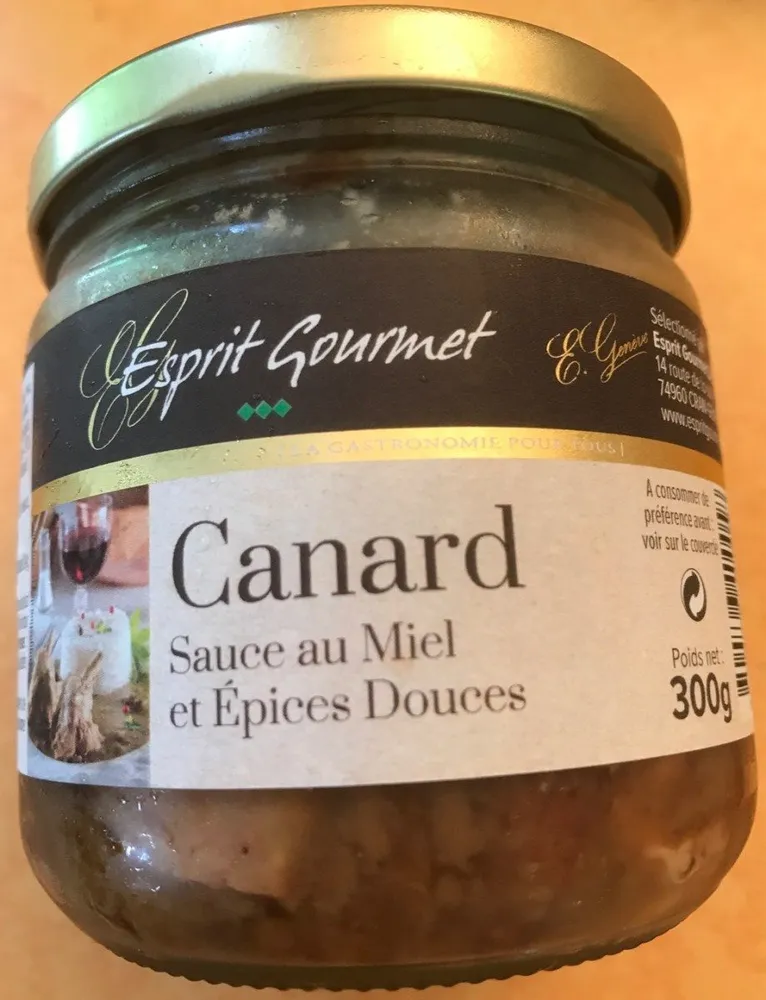 Canard sauce au miel et Epices douces