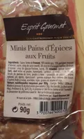 Minis pains  d épices aux fruits