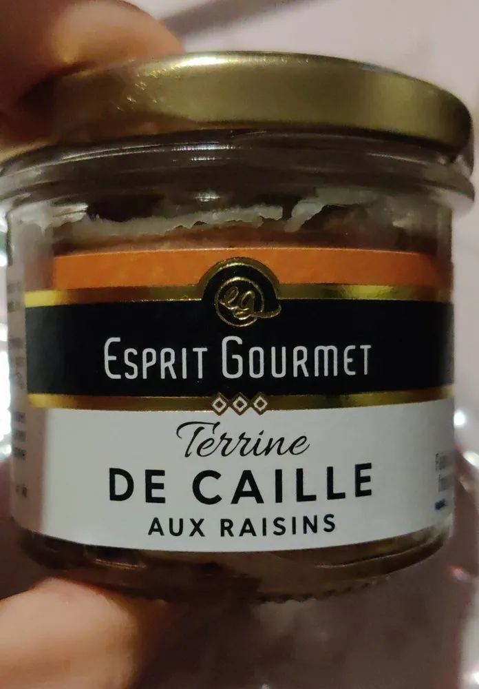 Terrine de caille aux raisins
