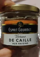 Terrine de caille aux raisins