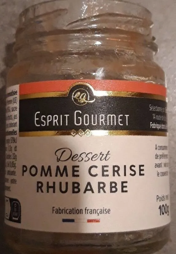 pomme cerise rhubarbe