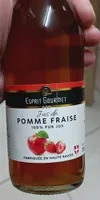 Jus de pomme fraise