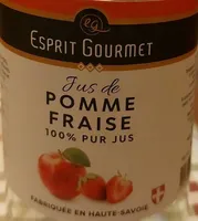 Jus de pomme et fraise