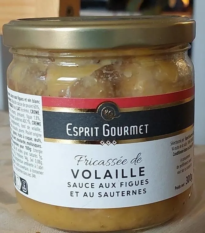 Fricassée de Volaille sauce aux Figues et au Sauterne