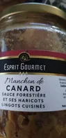 Manchon de canard sauce forestière
