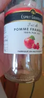 Jus de pomme framboise