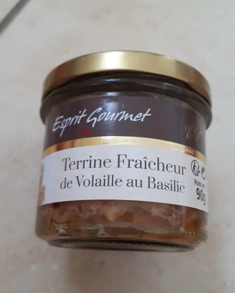 Terrine fraîcheur de volaille au basilic