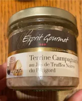 Terrine de campagne au jus de truffes noires du perigord