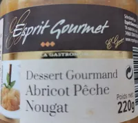 Désert Gourmand Abricot Pêche Nougat