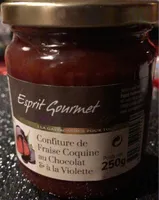 Confiture de fraise coquine au chocolat  & a la violette