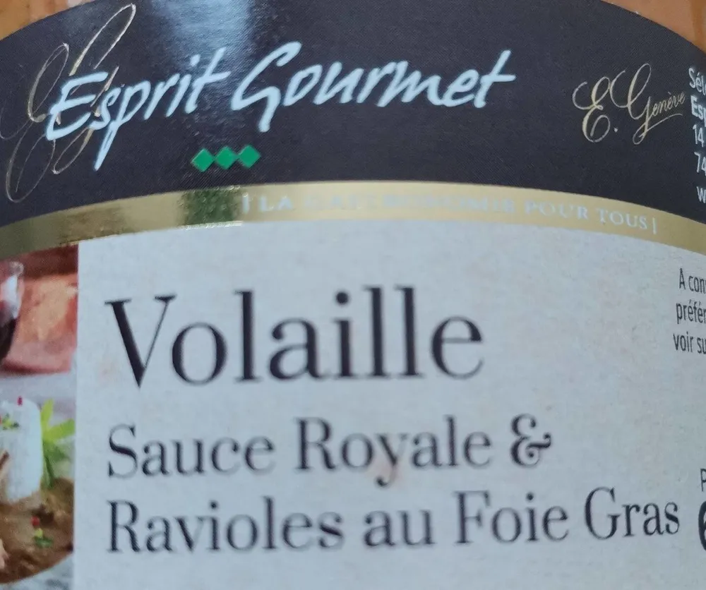 Volaille Sauce Royale