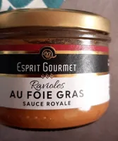 Ravioles au foie gras sauce royale